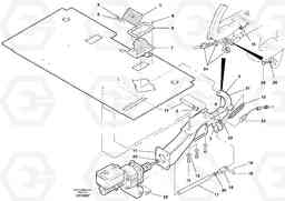 54096 Brake linkage G700B MODELS S/N 35000 -, Volvo Construction Equipment