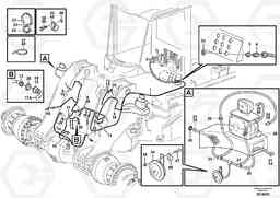 84200 Front cable harness with assembly parts L120E S/N 16001 - 19668 SWE, 64001- USA, 70701-BRA, Volvo Construction Equipment