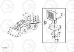 86381 Work lights, front. L180E S/N 5004 - 7398 S/N 62501 - 62543 USA, Volvo Construction Equipment