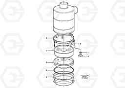 84363 Air filter. L150E S/N 6005 - 7549 S/N 63001 - 63085, Volvo Construction Equipment