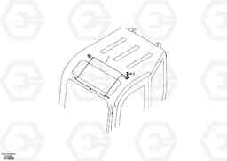 4656 Sun visor interior ECR58, Volvo Construction Equipment