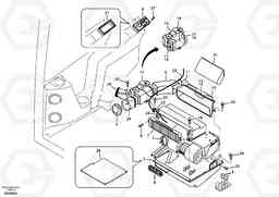 16763 Air duct in cabin and cabin floor ECR88 S/N 14011-, Volvo Construction Equipment