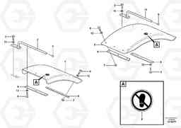 17275 Mud guards EW160B, Volvo Construction Equipment