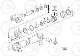 45202 Hydraulic cylinder, lifting. L60E, Volvo Construction Equipment