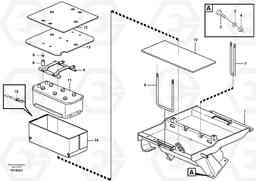 84954 Battery box with fitting parts A35D, Volvo Construction Equipment