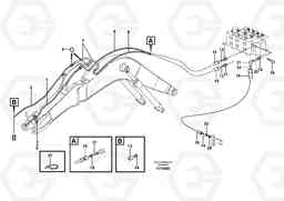 12625 Attachment hydraulics, offset special, X3 EW140B, Volvo Construction Equipment
