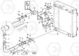 19435 Intercooler L120E S/N 16001 - 19668 SWE, 64001- USA, 70701-BRA, Volvo Construction Equipment