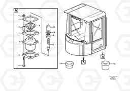 1905 Cab mounting block L180E S/N 8002 - 9407, Volvo Construction Equipment