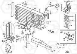 57804 Evaporator for cooling agent R134a with fitting parts. L180E HIGH-LIFT S/N 5004 - 7398, Volvo Construction Equipment