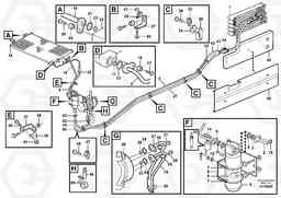 89438 Assembly of hose: evaparator, receiver drier and condenser. L180E S/N 5004 - 7398 S/N 62501 - 62543 USA, Volvo Construction Equipment