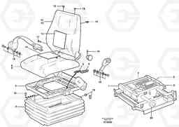 45227 Operator's seat, ISRI. L220D SER NO 1001-, Volvo Construction Equipment