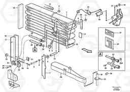 61543 Evaporator for cooling agent R134a with fitting parts. L150E S/N 8001 -, Volvo Construction Equipment