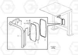 57712 Rear view mirrors. L330E, Volvo Construction Equipment