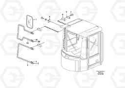 41658 Rear view mirrors. L220E SER NO 2001 - 3999, Volvo Construction Equipment