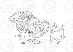 64968 Turbocharger with fitting parts MC70B S/N 71000 -, Volvo Construction Equipment