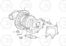 56832 Turbocharger with fitting parts MC70B, Volvo Construction Equipment