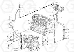 65042 Lubricating oil system MC70B S/N 71000 -, Volvo Construction Equipment