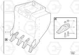 71004 Buckets for Quickfit ECR28 TYPE 601, Volvo Construction Equipment