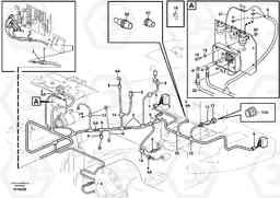 60263 Cable harness, rear L180E S/N 5004 - 7398 S/N 62501 - 62543 USA, Volvo Construction Equipment