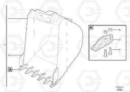 38315 Buckets for Quickfit EC15B TYPE 272 XR, Volvo Construction Equipment