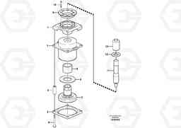 41394 Cab mounting block L180E S/N 5004 - 7398 S/N 62501 - 62543 USA, Volvo Construction Equipment