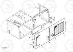 34831 Door, side EC460B, Volvo Construction Equipment