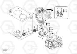 20080 Hydraulic system, hydraulic tank to hydraulic pump EC140B, Volvo Construction Equipment