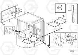 30280 Cab body: roof and floor panel. L70E, Volvo Construction Equipment