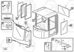 25680 Glass panes L90E, Volvo Construction Equipment