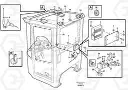 104126 Cable harness for radio. L180E S/N 5004 - 7398 S/N 62501 - 62543 USA, Volvo Construction Equipment