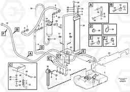 104921 Fuel pipes, fuel tank - injection pump L90E, Volvo Construction Equipment