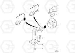 1492 Lock ( engine coverage ) EC30 TYPE 282, Volvo Construction Equipment