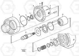 1829 Slew motor, drive unit EW180B, Volvo Construction Equipment