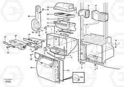 21282 Fresh air inlet, filter and fan housing L180E HIGH-LIFT S/N 5004 - 7398, Volvo Construction Equipment