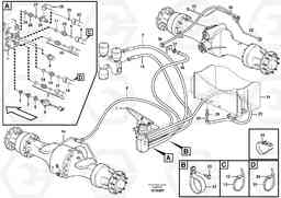 99441 Brake lines, footbrake valve - axles L60E, Volvo Construction Equipment