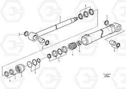 30815 Hydraulic cylinder EW140 SER NO 1001-1487, Volvo Construction Equipment