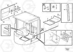 25498 Cab body: roof and floor panel. L60E, Volvo Construction Equipment