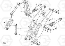 91662 Lifting framework with assembly parts L180E S/N 5004 - 7398 S/N 62501 - 62543 USA, Volvo Construction Equipment