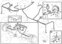 17640 Hydraulic brake system, load unit A25D S/N 13001 -, Volvo Construction Equipment