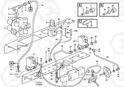 65572 Pneumatic system, diff lock, cab A25D S/N 13001 -, Volvo Construction Equipment