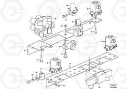 86995 Brake valves with fitting parts A30D S/N 12001 - S/N 73000 - BRA, Volvo Construction Equipment