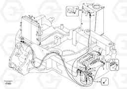 76756 Working hydraulic, quick fit on upper frame ECR58, Volvo Construction Equipment