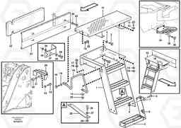 49567 Foot step L180E S/N 5004 - 7398 S/N 62501 - 62543 USA, Volvo Construction Equipment