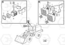 18532 Lighting, cab L110E S/N 1002 - 2165 SWE, 60001- USA,70201-70257BRA, Volvo Construction Equipment