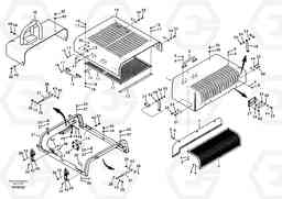 30075 Cowl frame, cover and hood EC240B APPENDIX FX FORESTRY VER., Volvo Construction Equipment