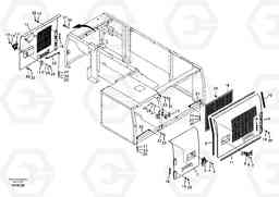 27563 Auxiliary hood, side door. EC290B APPENDIX FX FORESTRY VER., Volvo Construction Equipment