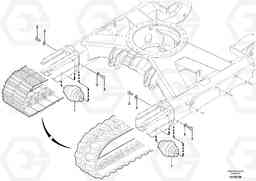 9261 Lower roller ( steel and rubber tracks ) EC45 TYPE 284, Volvo Construction Equipment