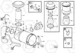 92236 Air filter with fitting parts L60E, Volvo Construction Equipment