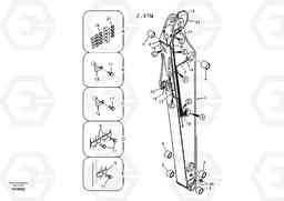 100199 Dipper arm and grease piping with piping seat EC240B SER NO INT 12641- EU & NA 80001-, Volvo Construction Equipment