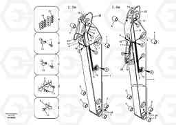 65599 Dipper arm and grease piping with piping seat EC240B, Volvo Construction Equipment